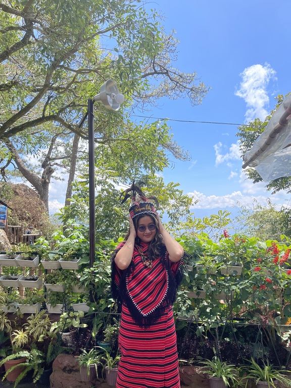 A photo of me wearing the traditional garment