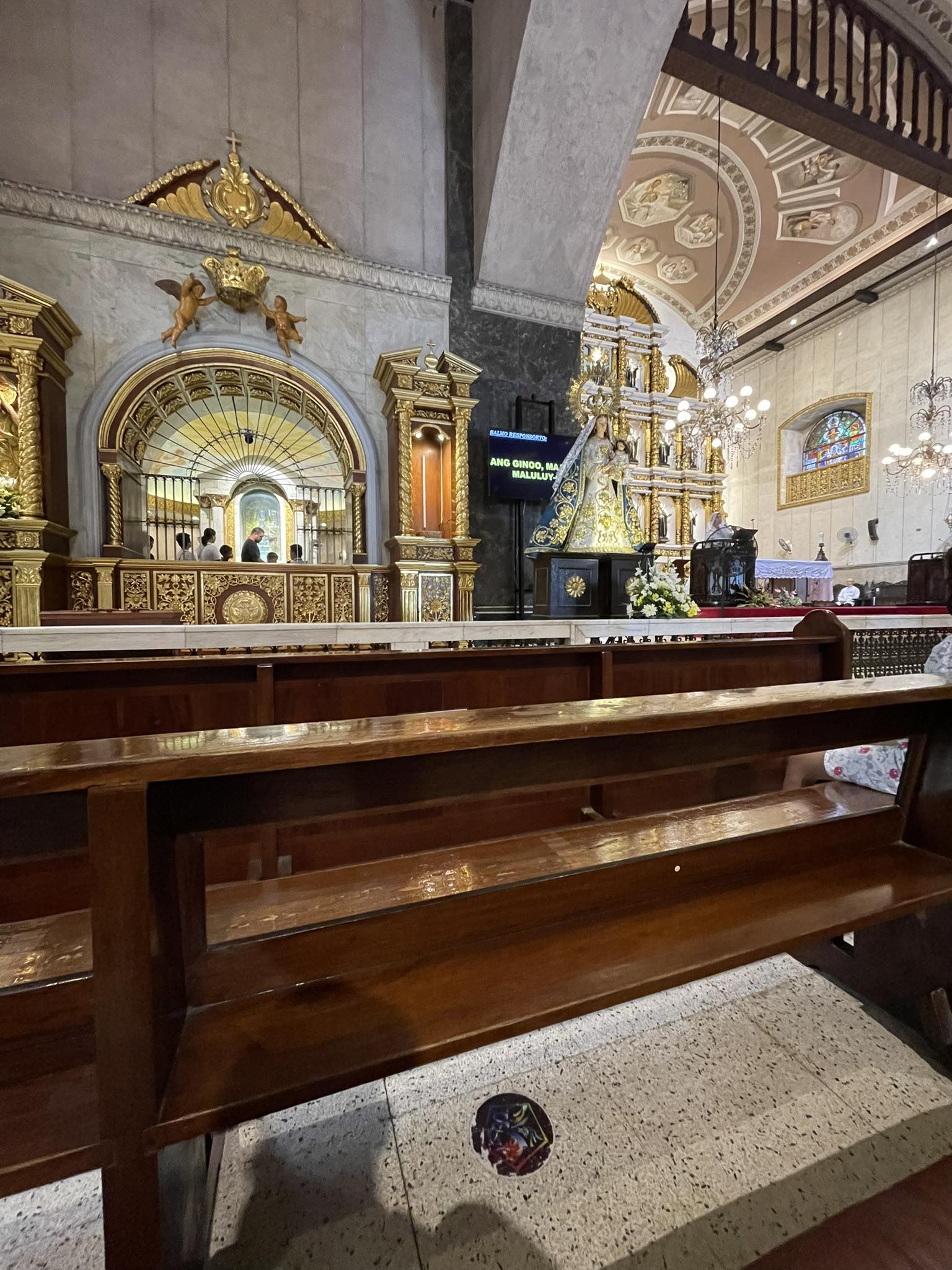 Inside the Basilica