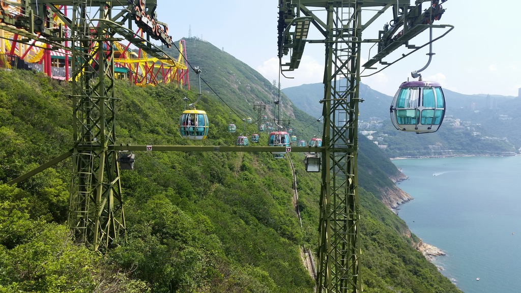 Stunning views from the cable car