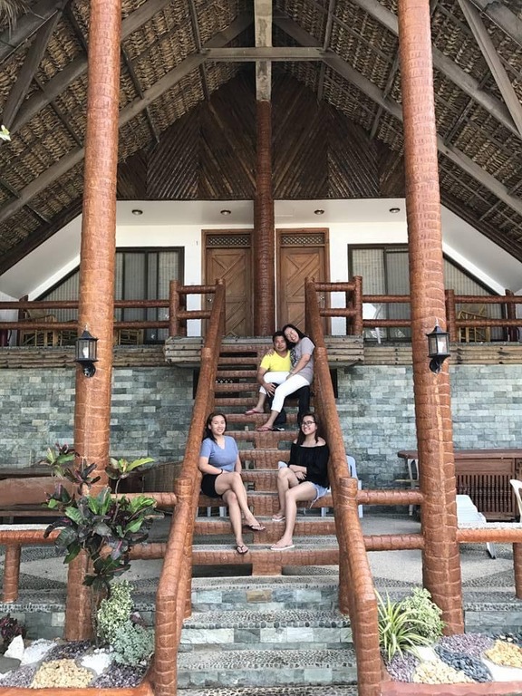 A photo of my family on where we stayed