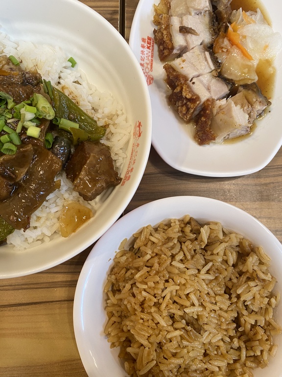 A photo of what we eat in Chuan Kee 