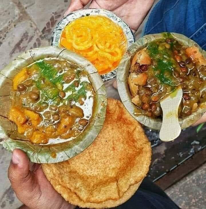 Kachori and Jalebi at Varanasi