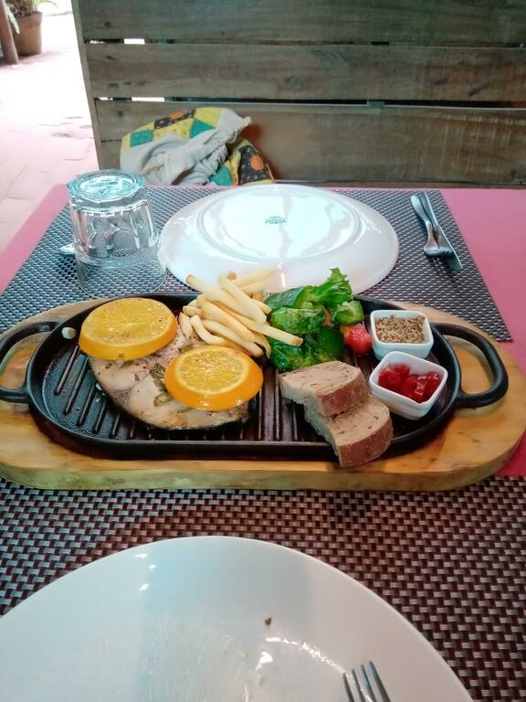 Bekti with citrus