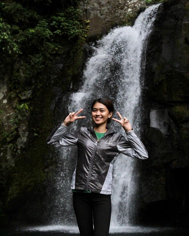 At the waterfall