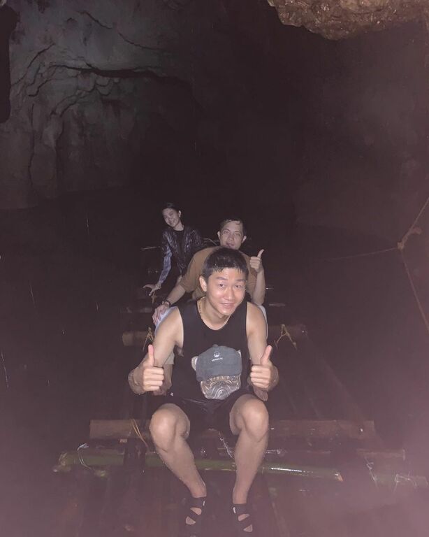 Rafting in the caves