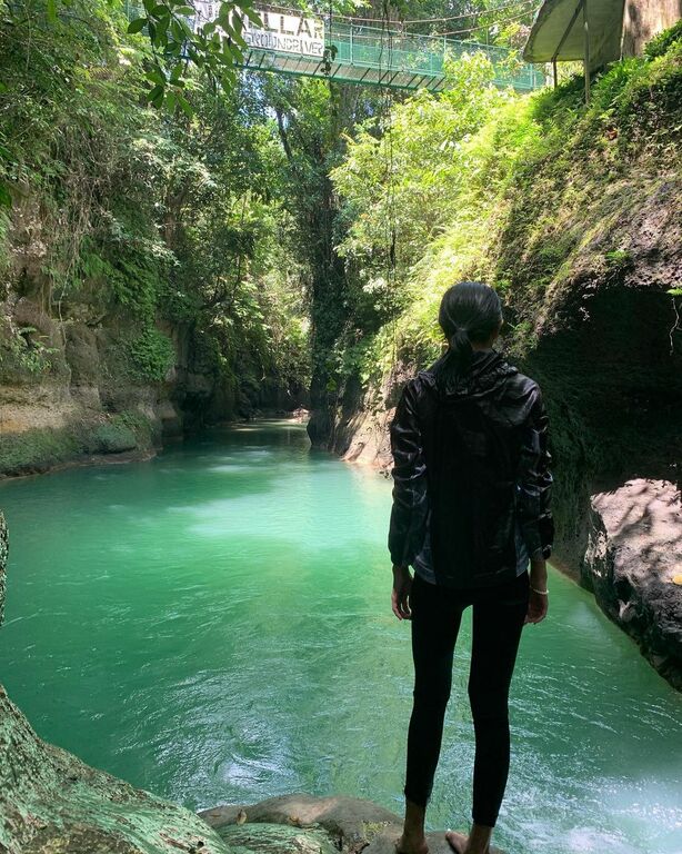 The pristine water