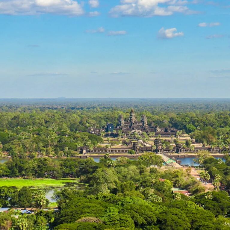 The view of the temple from above