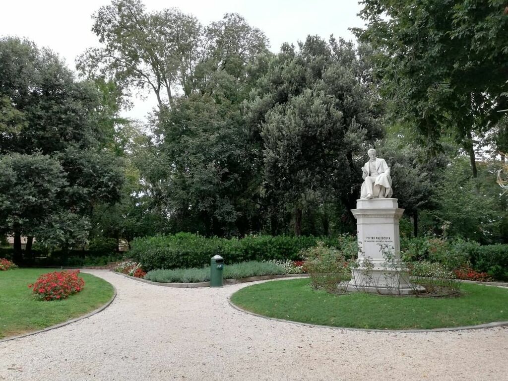 The lovely gardens in Venice