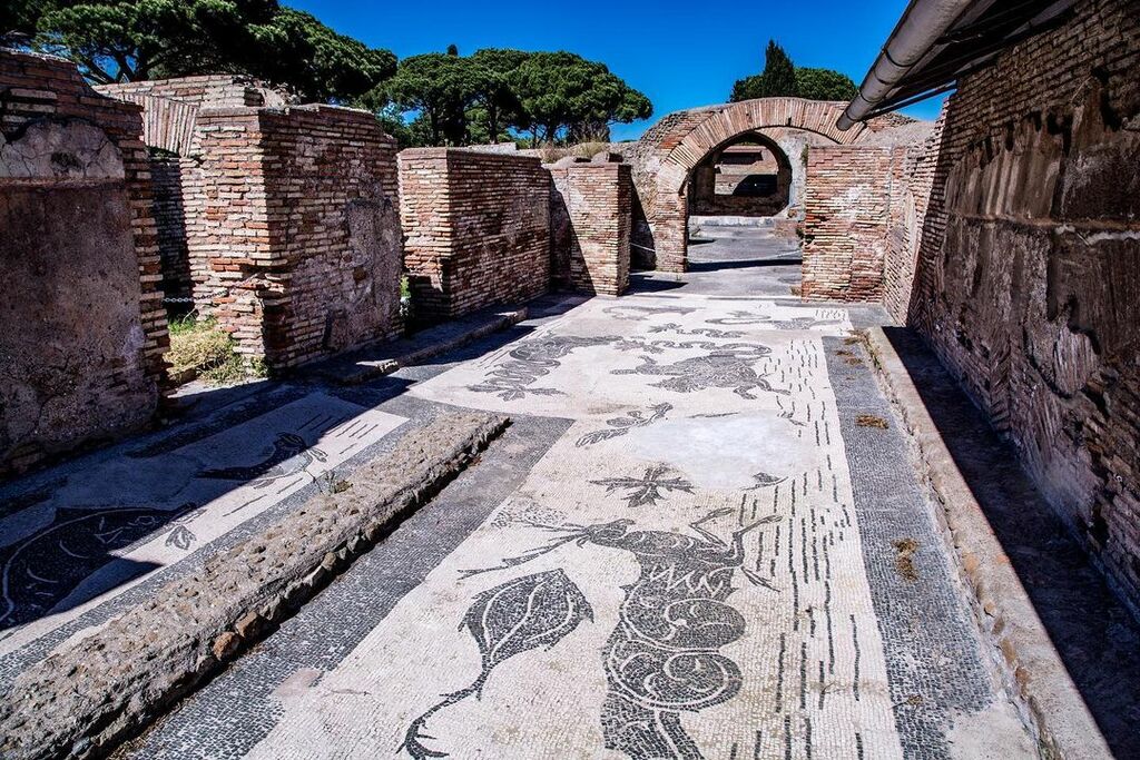 The ruins at Ostia Antica