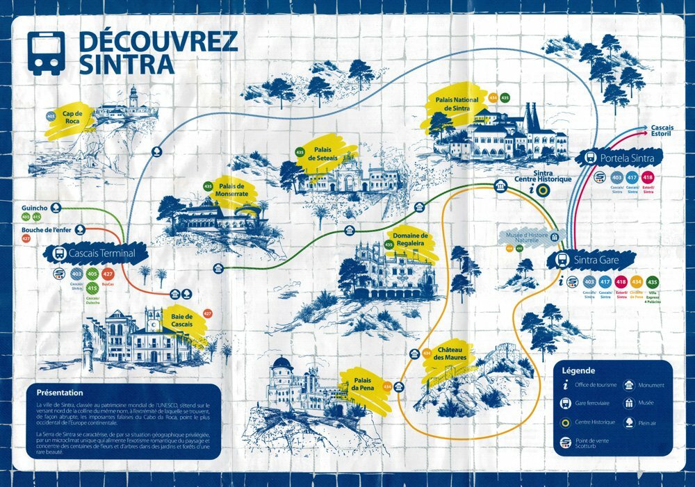 Sintra Bus Map