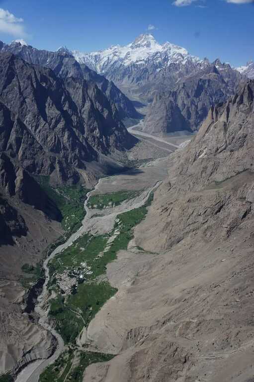 Arial view of Hushe Village