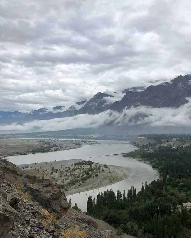 View of the Indus River from Kharphocho Fort