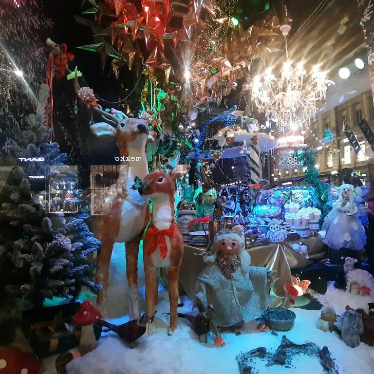 Christmas showcase at Stockmann - Helsinki