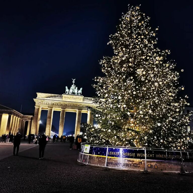 Brandenburg Gate during Christmas