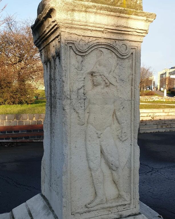 Ruins of ancient Aquincum's military camp at Flórián tér