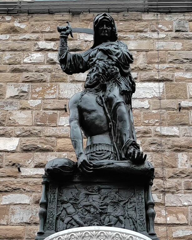 Statue of Judith slaying Holofernes at Piazza della Signoria