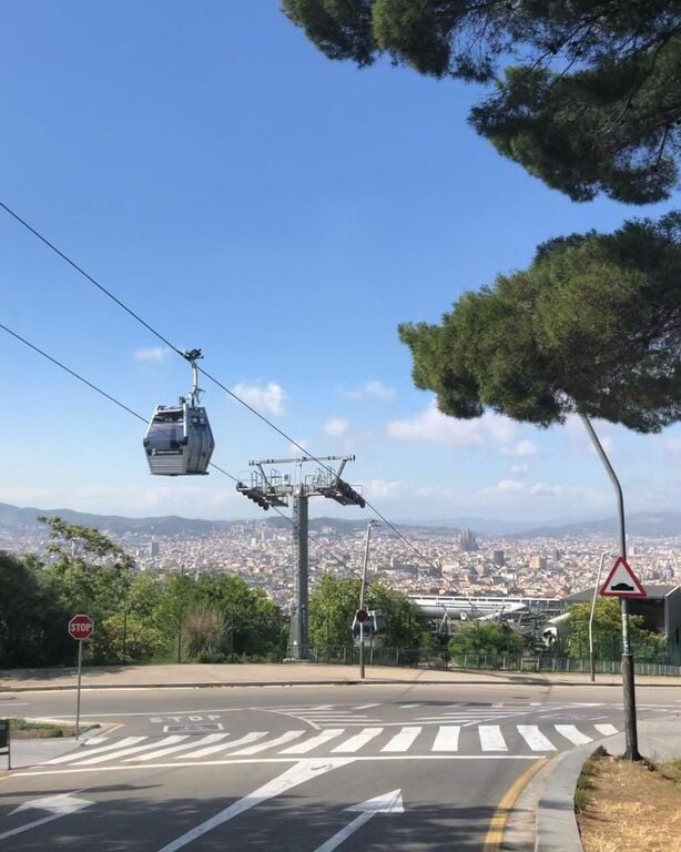 Cable car ride  to Montjuic Hill