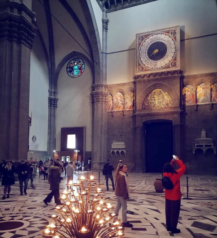 The clock at Florence Cathedral