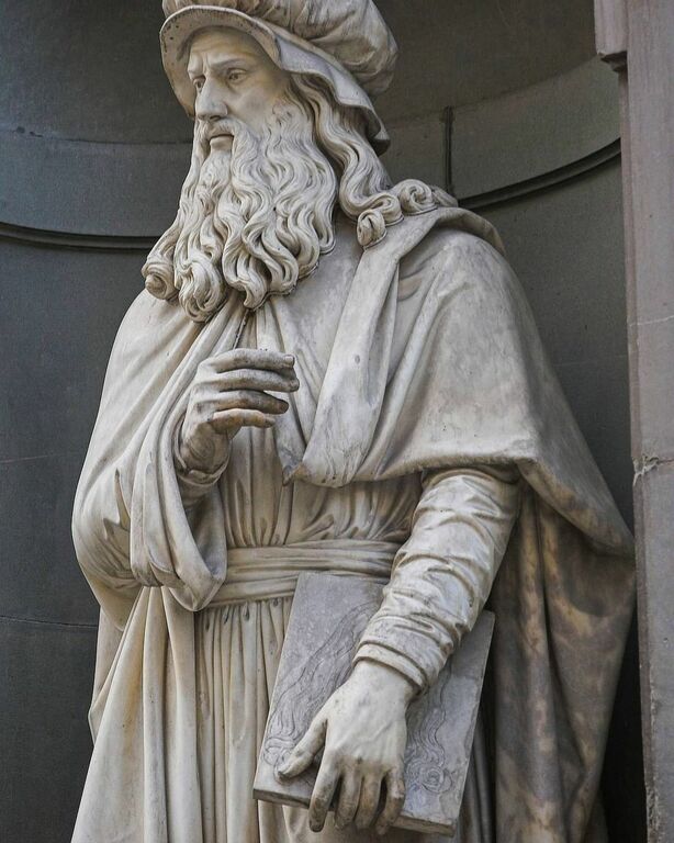 Leonardo da Vinci at Uffizi Gallery