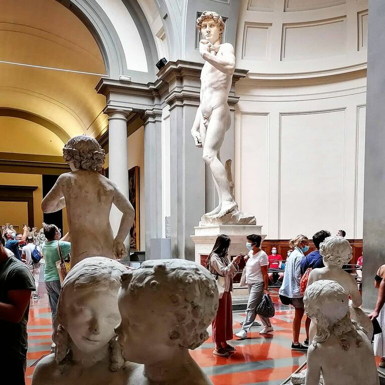 Michelangelo's David at Galleria dell'Accademia di Firenze