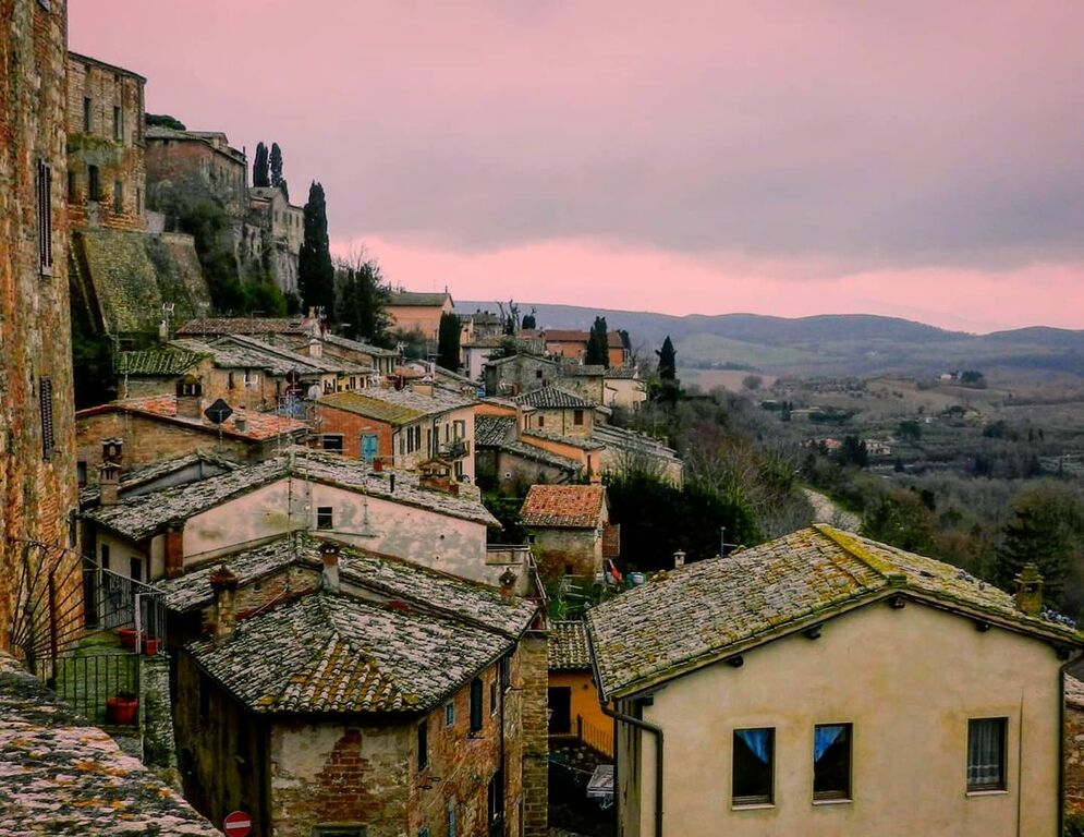 Montepulciano during sunset