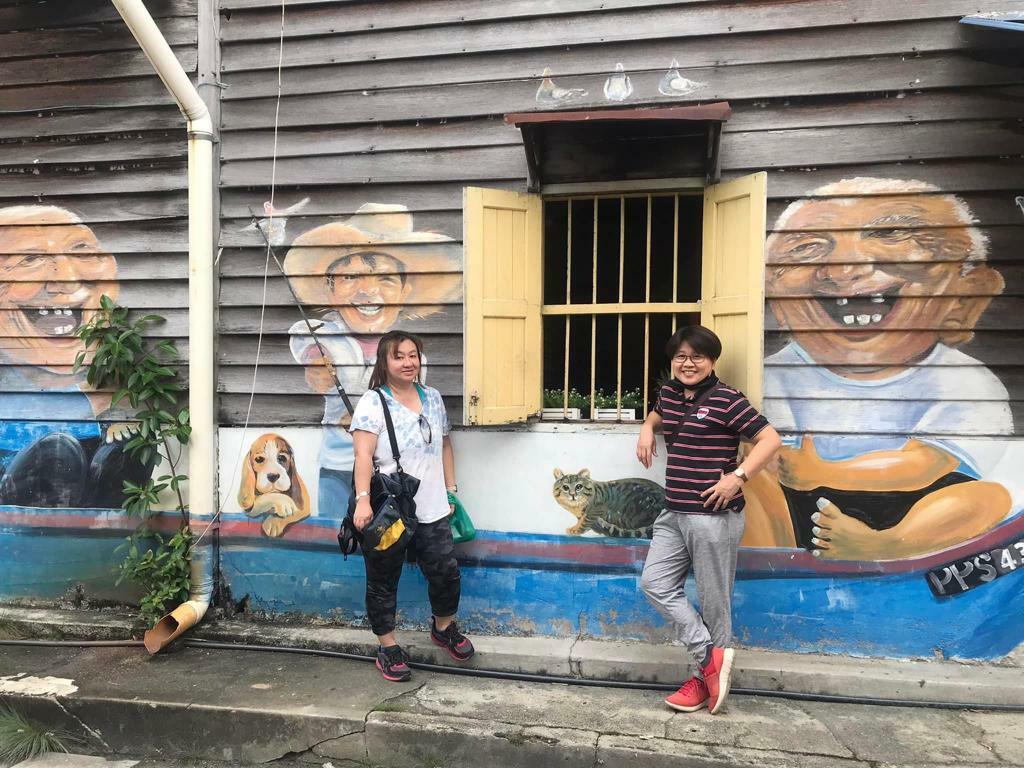 The charming mural