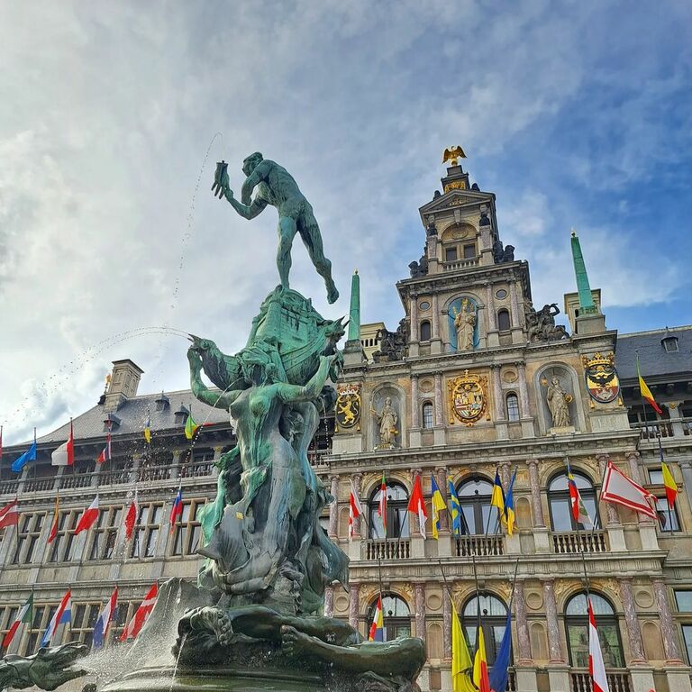 Antwerp Town Square or Grote Markt 