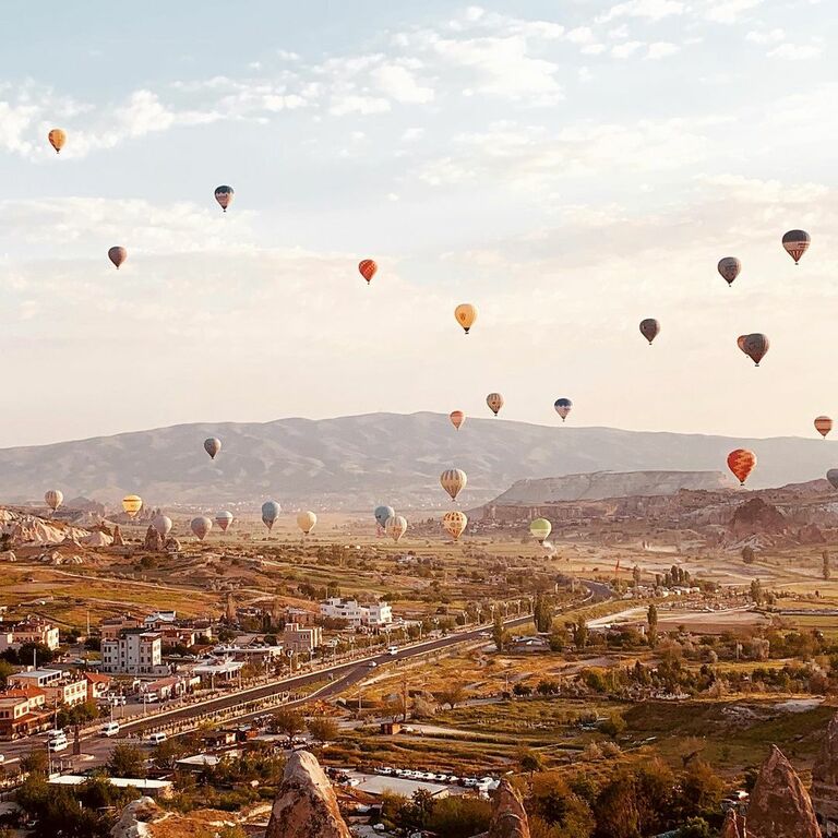 Hot air balloons in Cappadocia