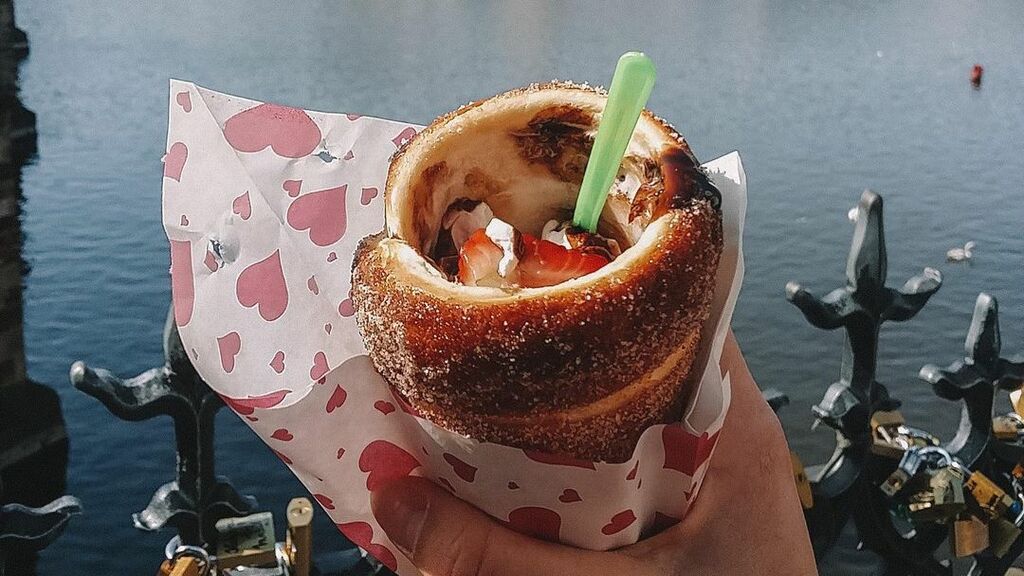 Chimney cake in Prague