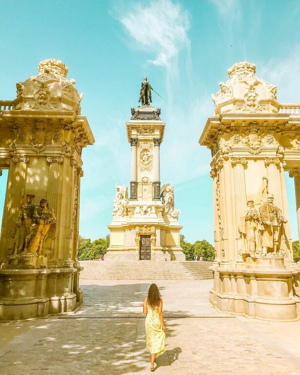 Monument to Alfonso XII at El Retiro Park