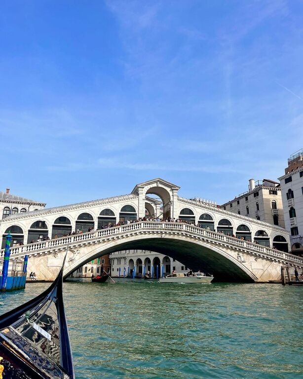 Gondola ride in Venice