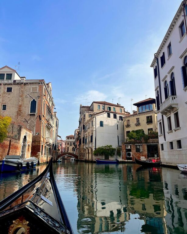 Gondola ride in Venice