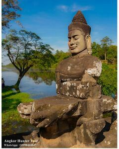 Deva watching the south gate of Angkor Thom