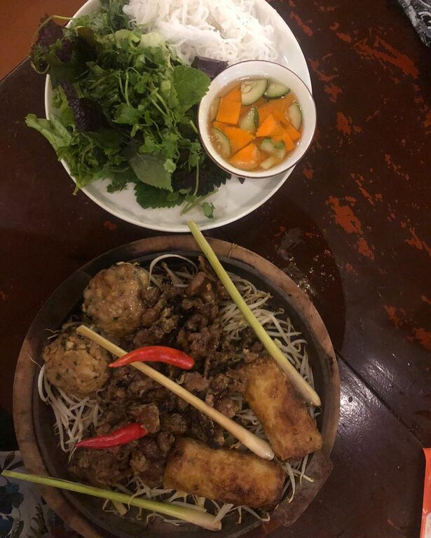 Traditional meal in Vietnam