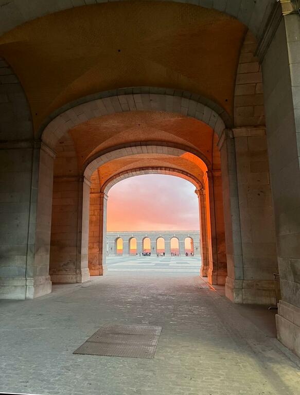 Sunset at Madrid Royal Palace