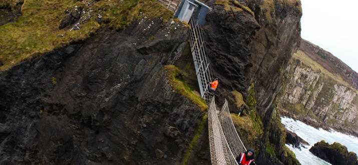 Test Your Courage On The Carrick-A-Rede Rope Bridge In N. Ireland