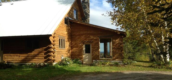 log cabins in vermont