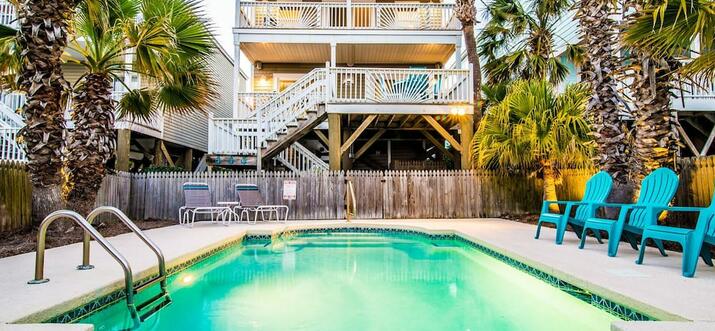 vacation rental with private pool south carolina