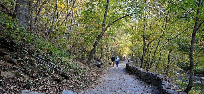 natural bridge hiking trails