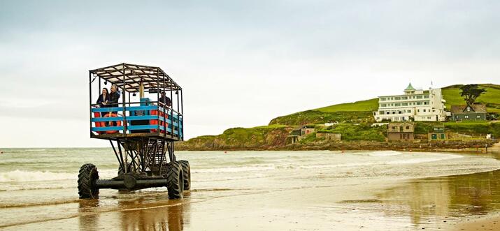 hotels with private beaches uk
