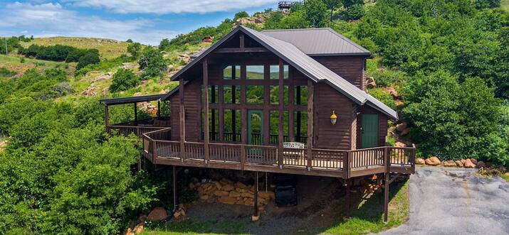 luxury cabin in oklahoma