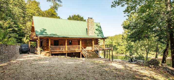 lakefront cabins eureka springs ar