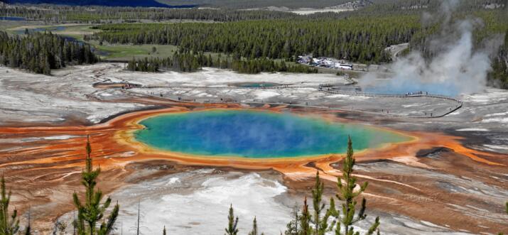 hot springs in yellowstone