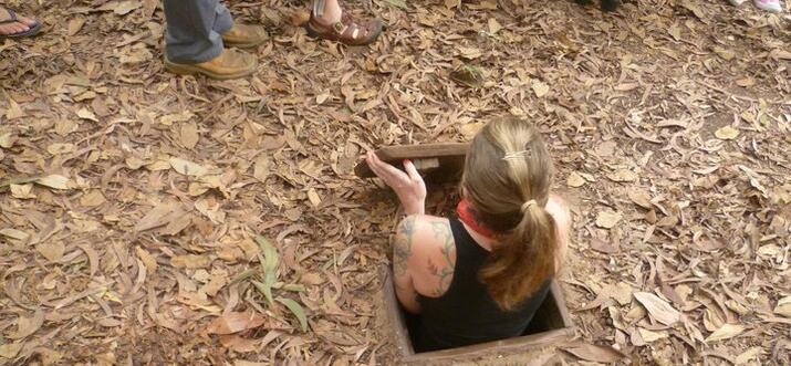 Dare To Descend Into The Cu Chi Tunnels, Vietnam