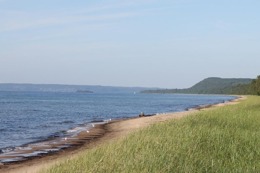 The eastern view from the beach.