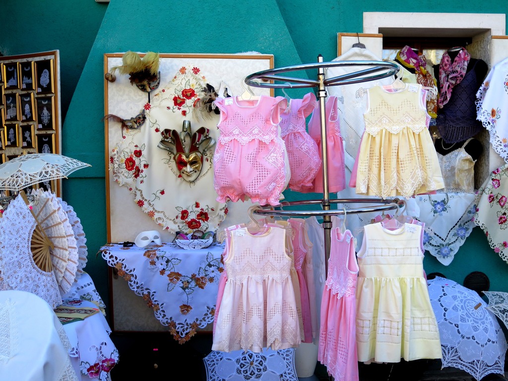 Lace shops in Burano