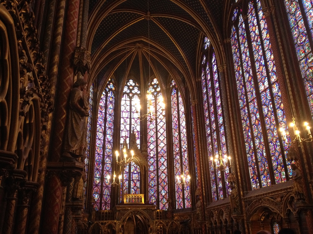 Stained glass windows in the Sainte-Chapelle