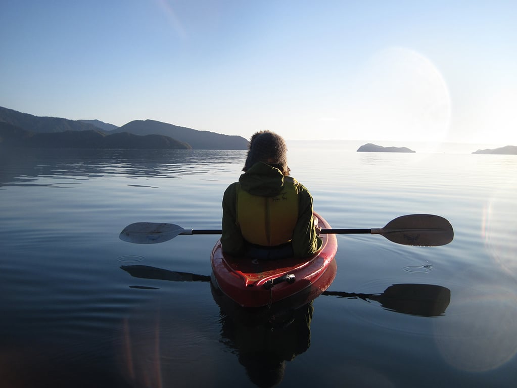 Early morning kayaking.