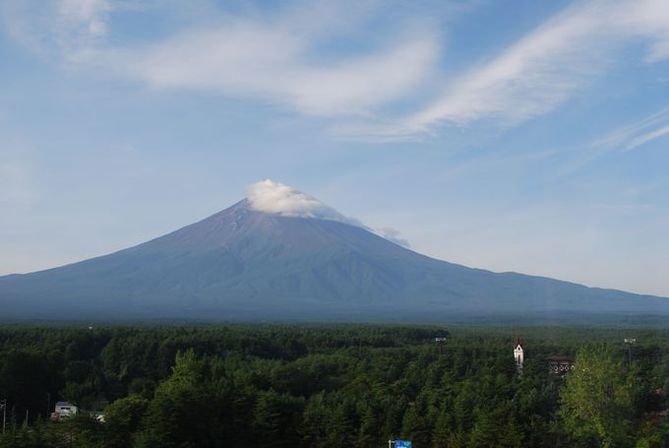 resorts in fujiyoshida | breakfast with the majestic mt. fuji in full view is something special