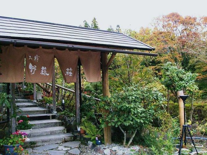 wellness retreats in oita | in the evening you can go to yufuin